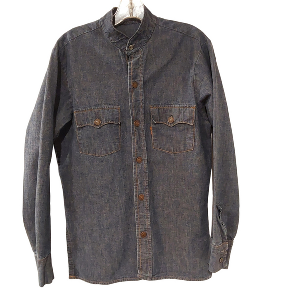 Levi's Other - Vintage 1970s Levi’s Big E Denim Shirt Orange Tab Size M Made in USA